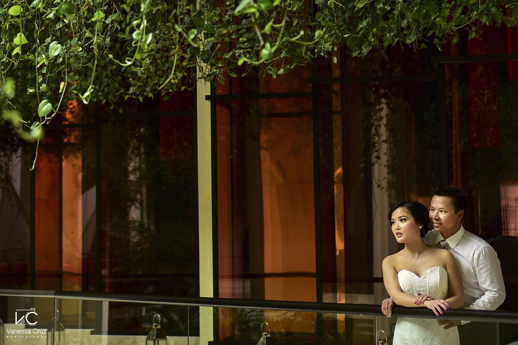 Bride and Groom portrait Paradisus Cancun Mexico