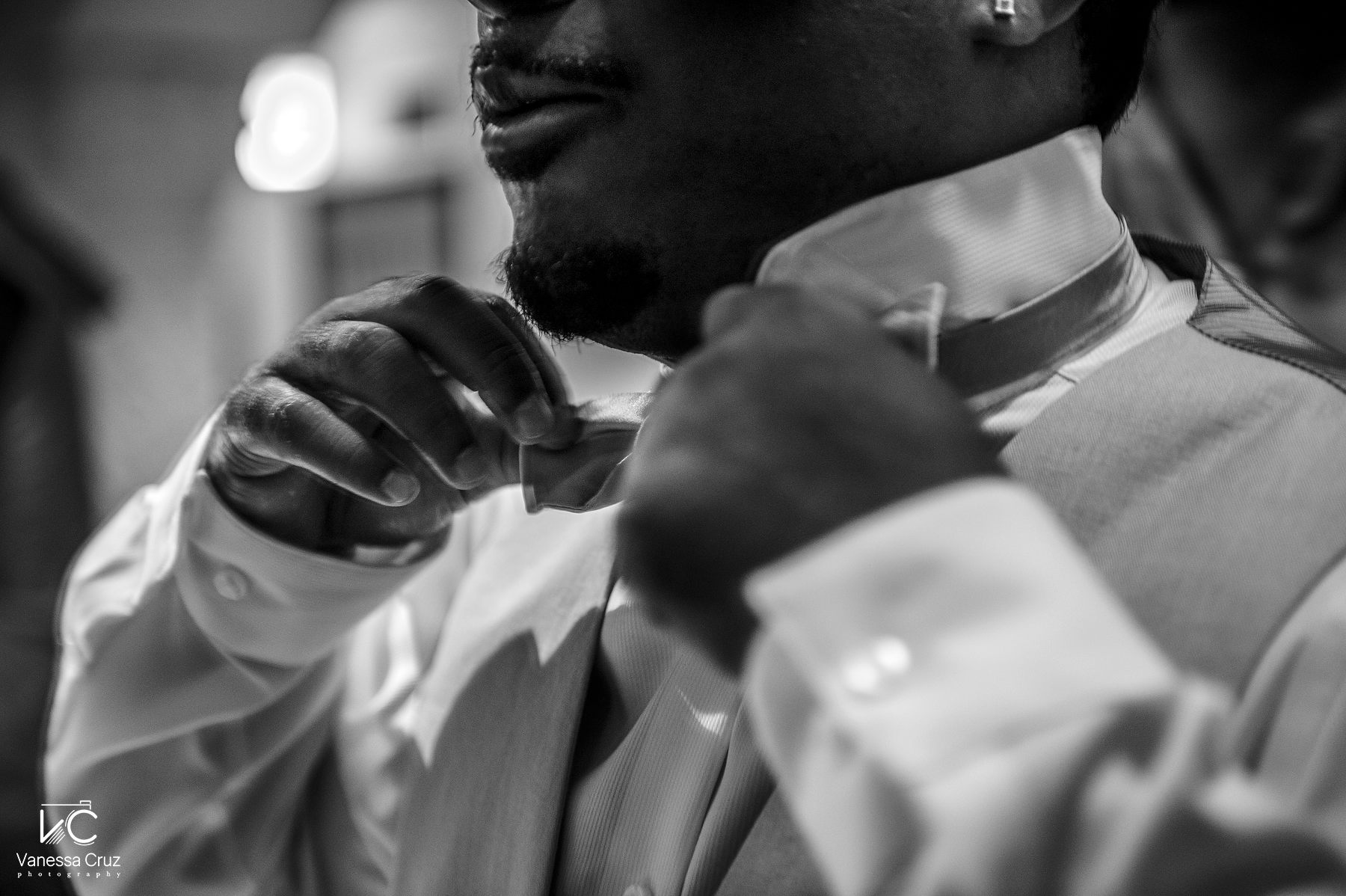 Groom getting ready Royal Playa del Carmen Mexico