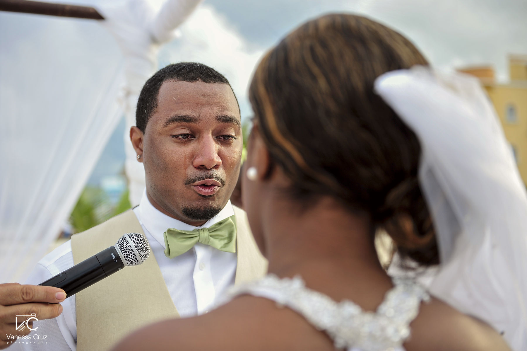 Groom Wedding vows  Royal Playa del Carmen Mexico