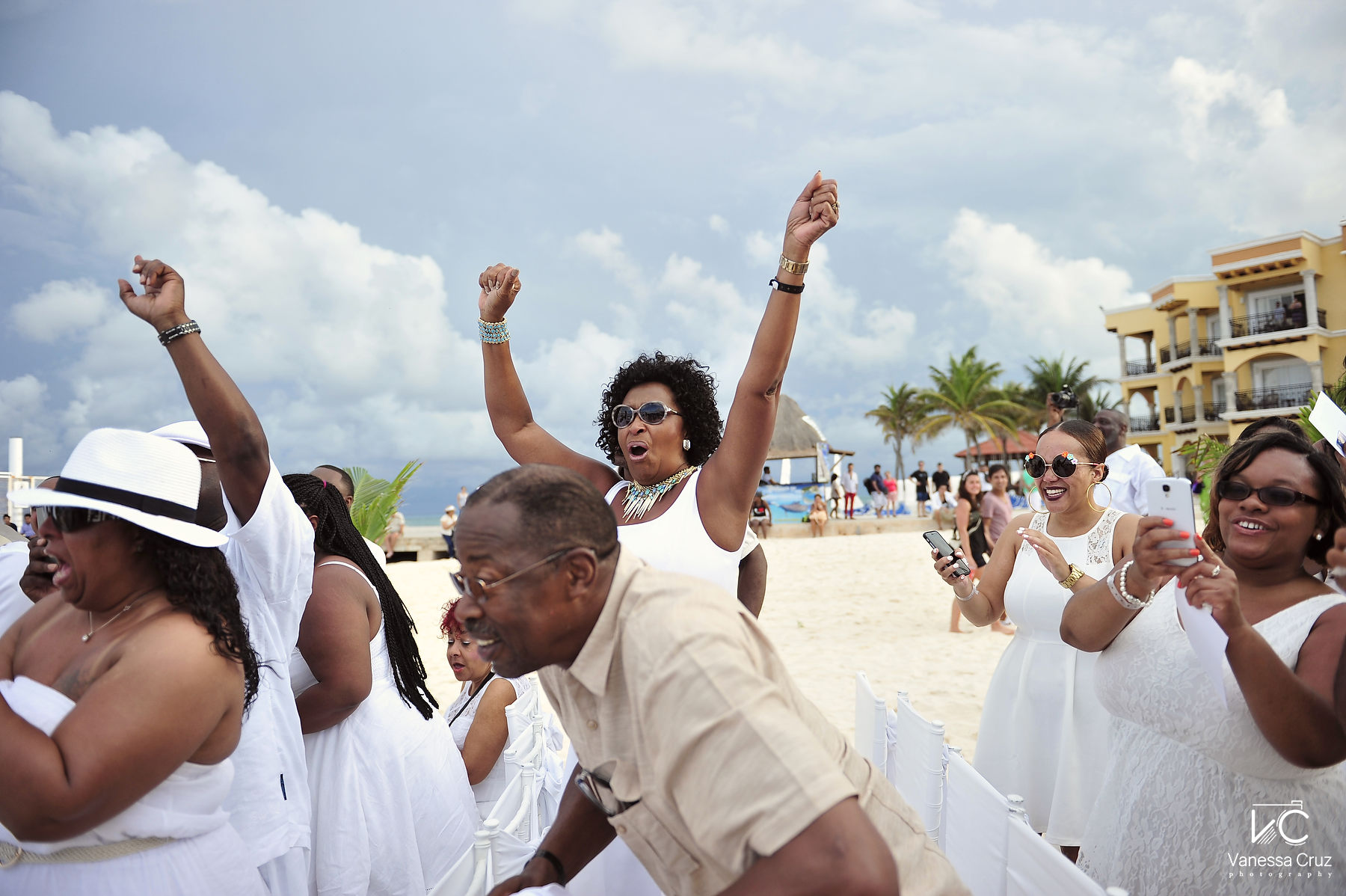 Wedding guest celebration  Royal Playa del Carmen Mexico