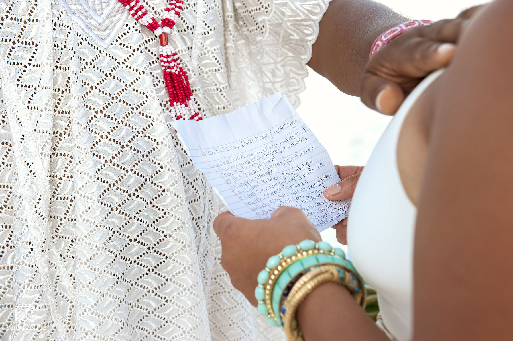 Bride vows Destination Wedding Cancun Mexico