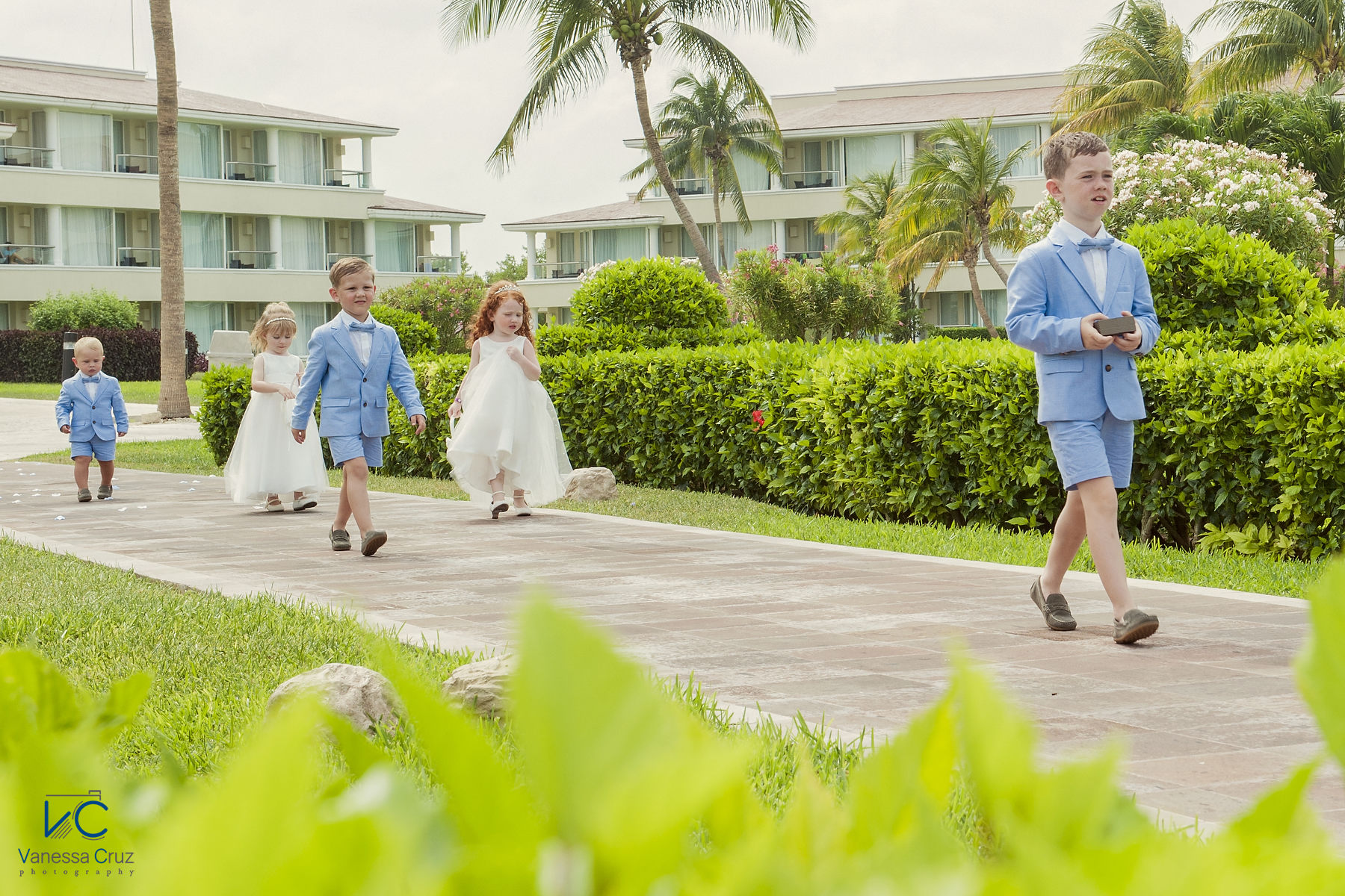 Kids at Wedding Moon Palace Cancun Mexico