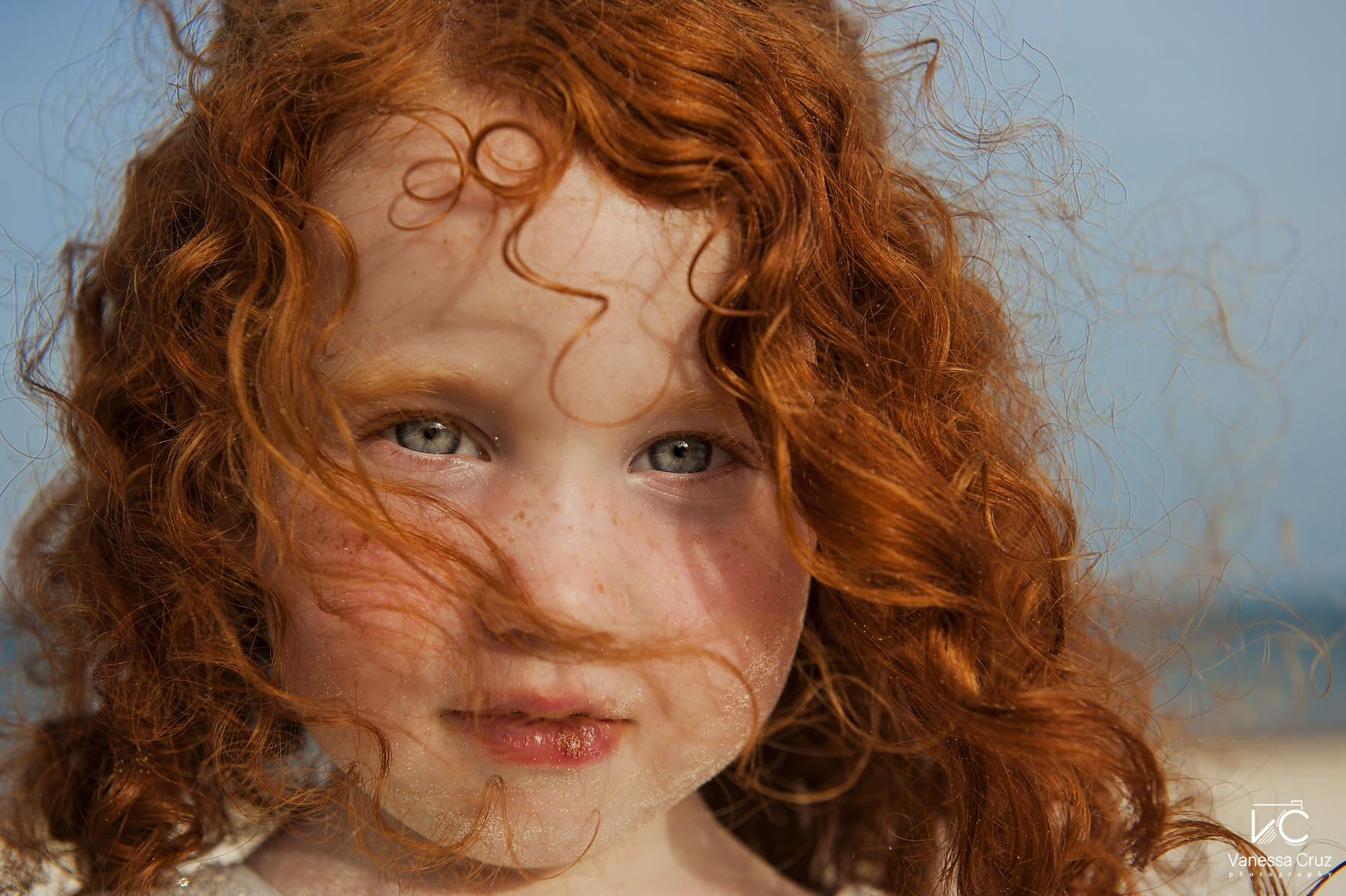 Flower girl Beach Portrait Moon Palace Cancun Mexico