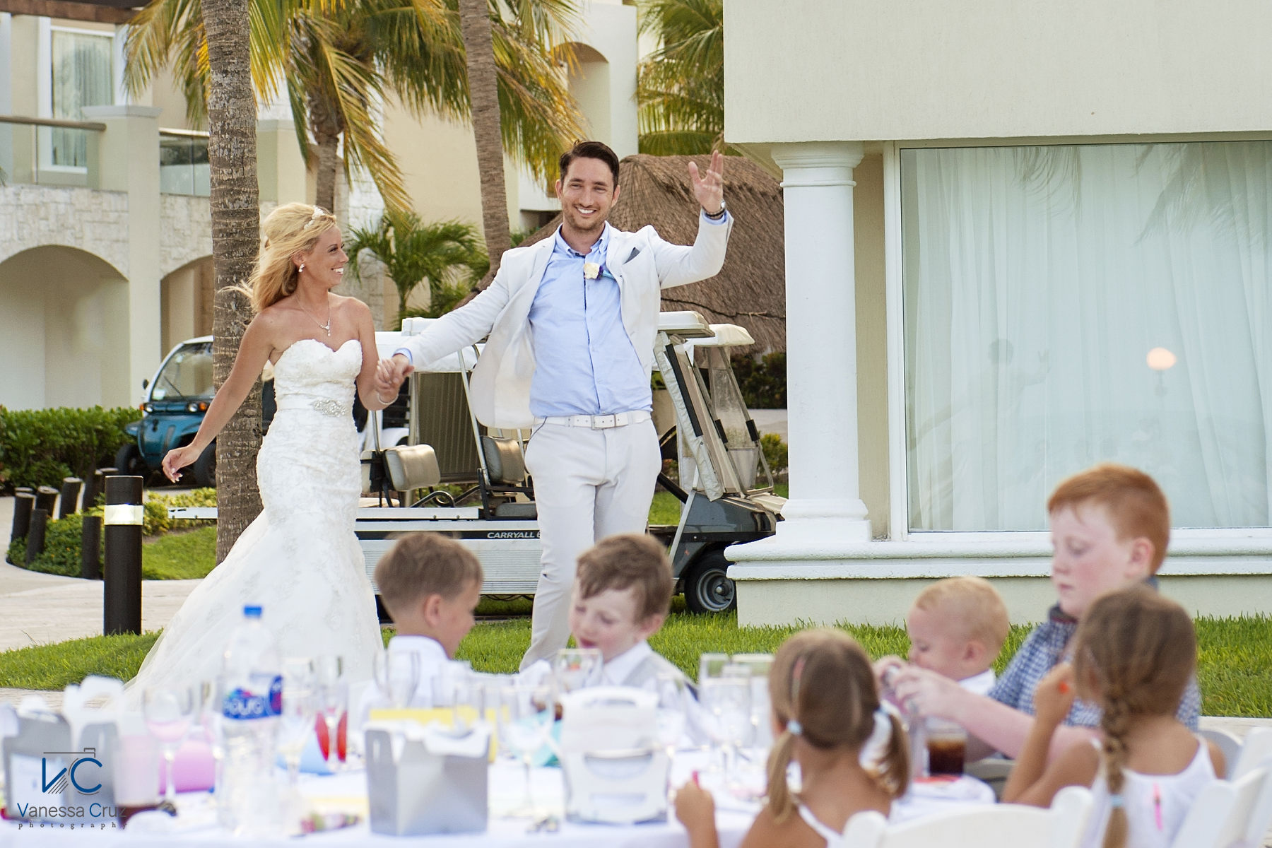 Bride and Groom Entrance Moon Palace Cancun Mexico