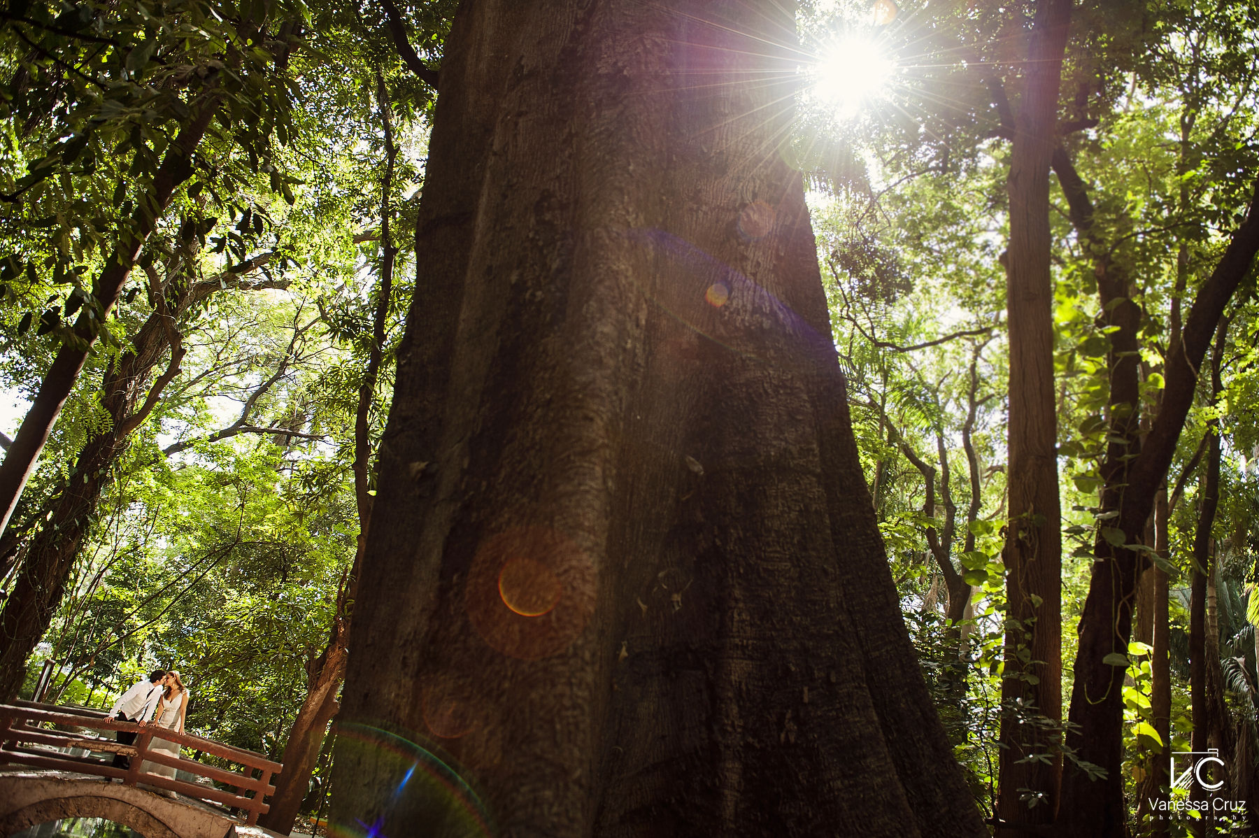 Wedding Portrait in Nature Chiapas Mexico
