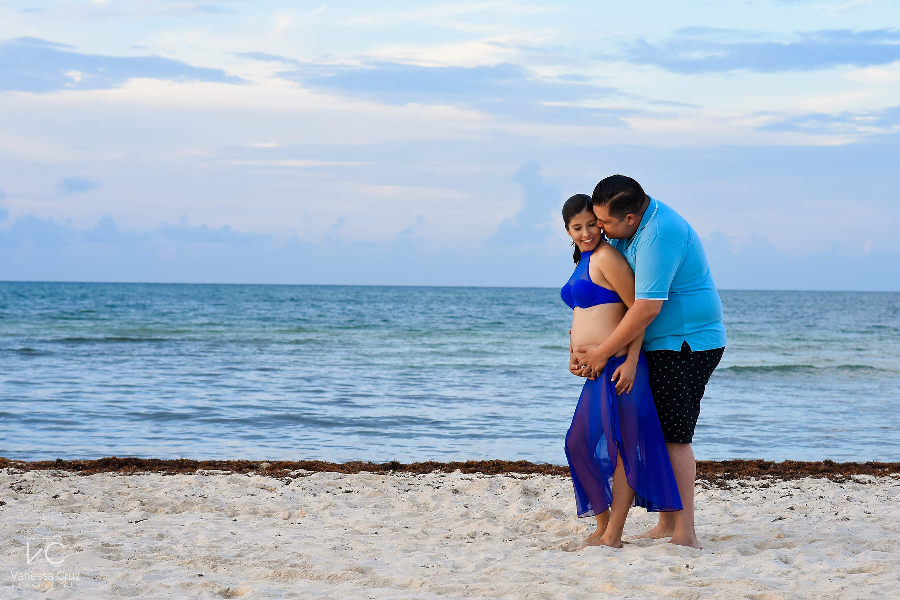 Beach engagement Portraits Playa del Carmen Mexico