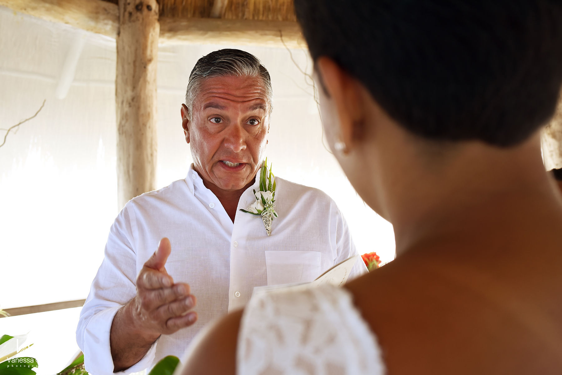 Groom Vows Vidanta Mayan Palace Riviera Maya Mexico