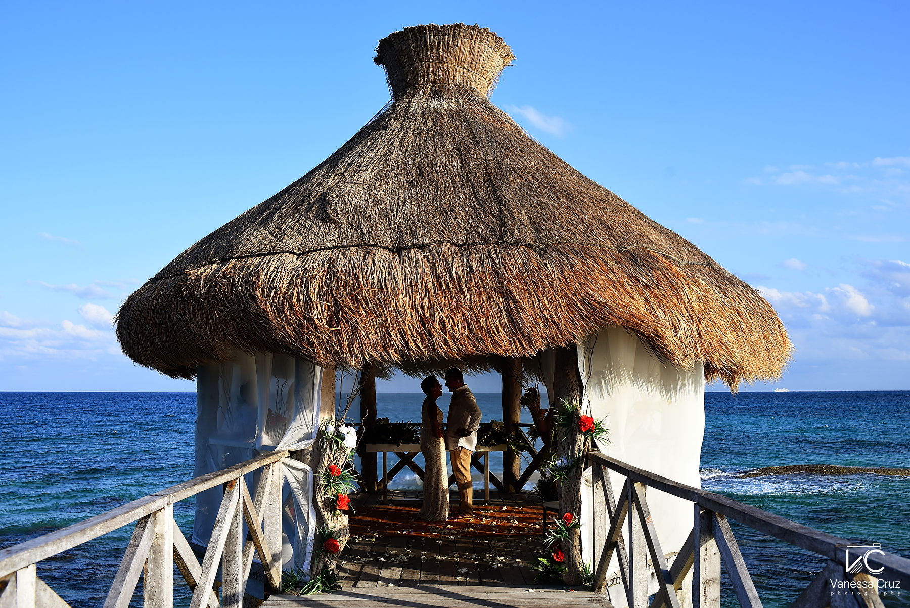 Bride and Groom Gazebo Wedding 