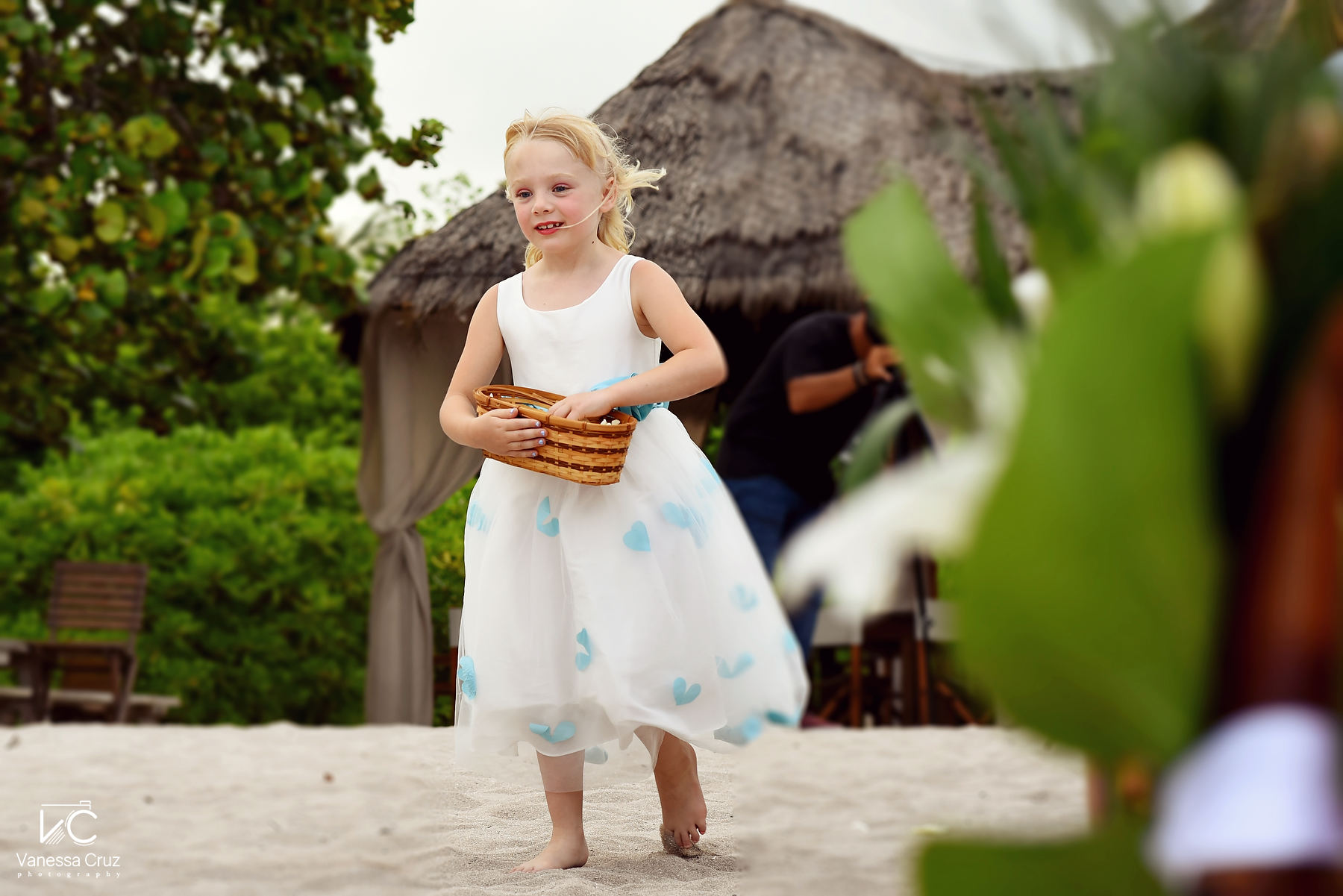 Flower girl Blue Venado Riviera Maya