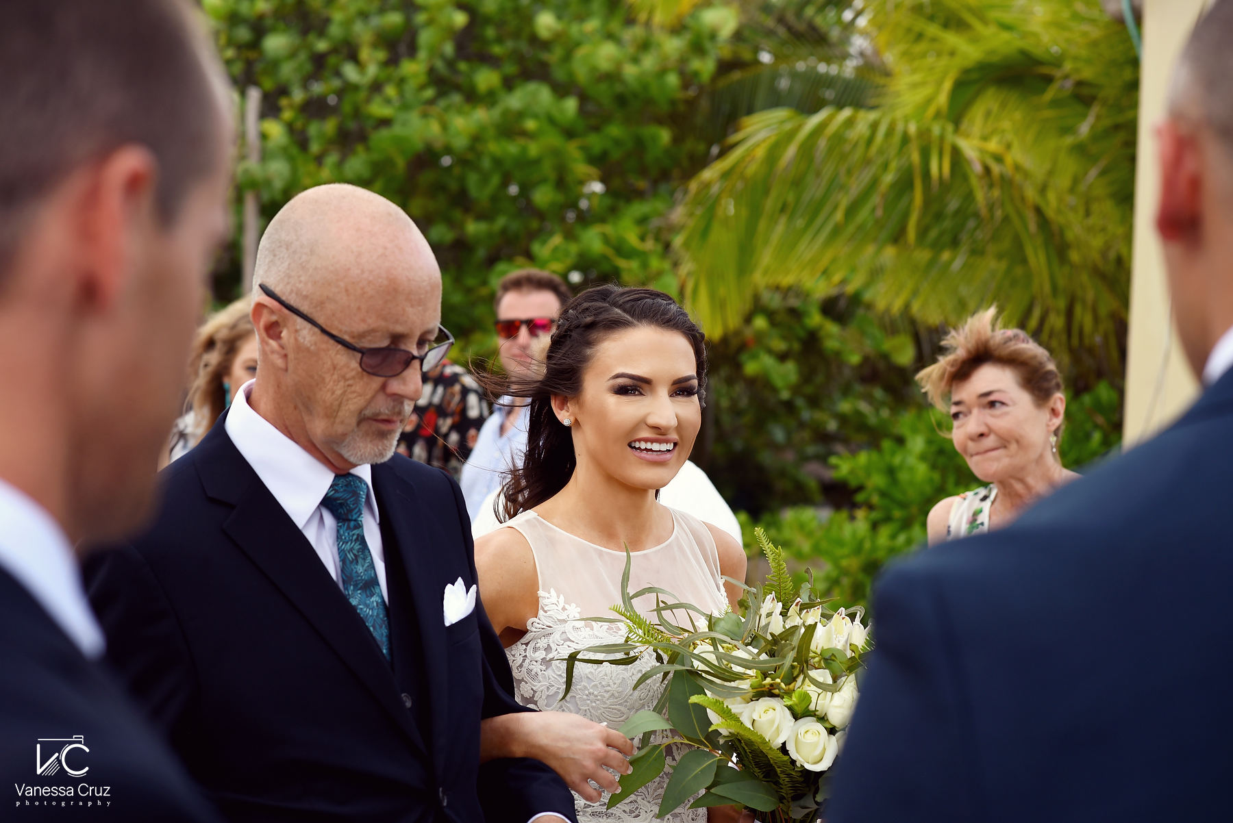 First look Blue Venado Riviera Maya Wedding