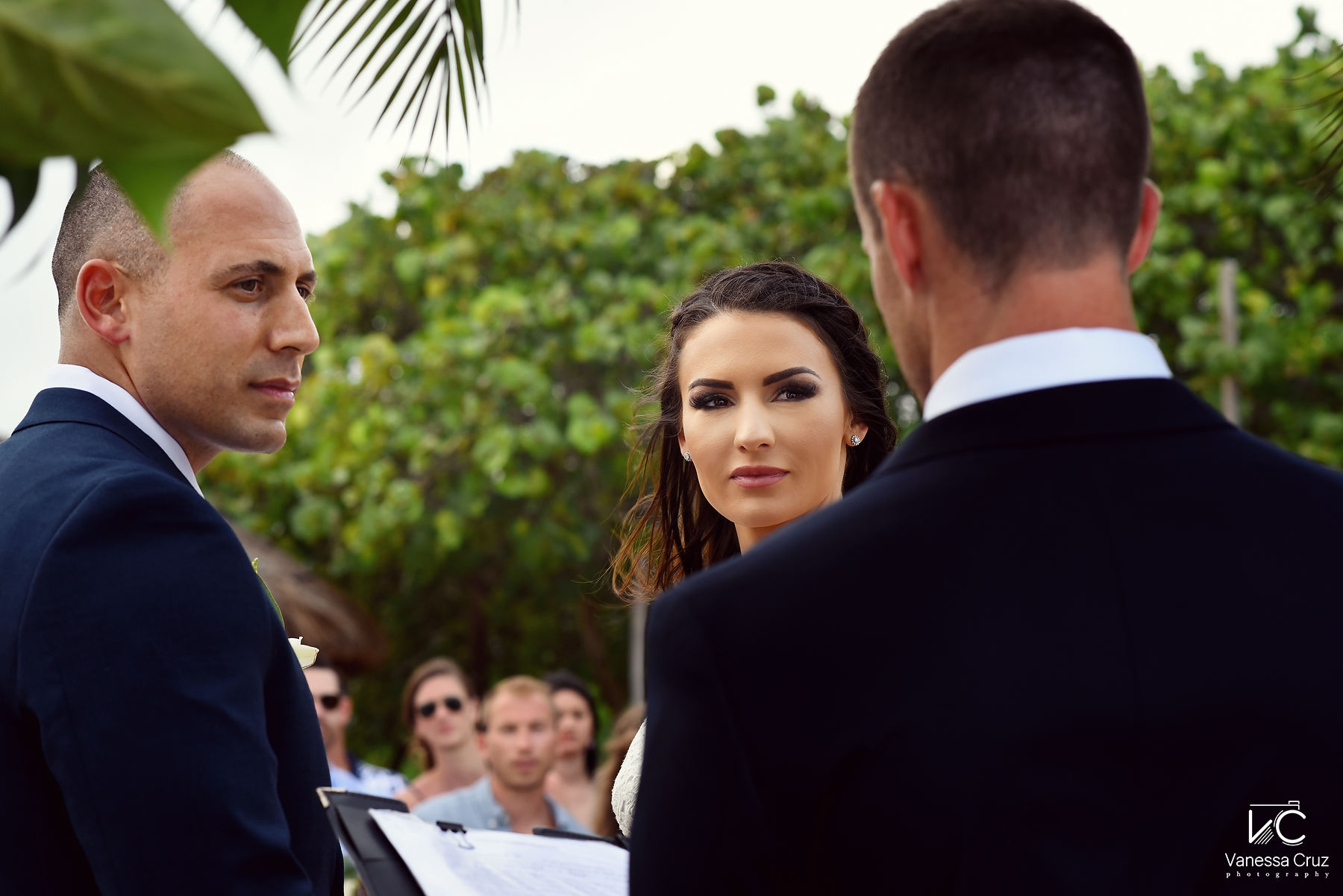 Bride and groom wedding ceremony