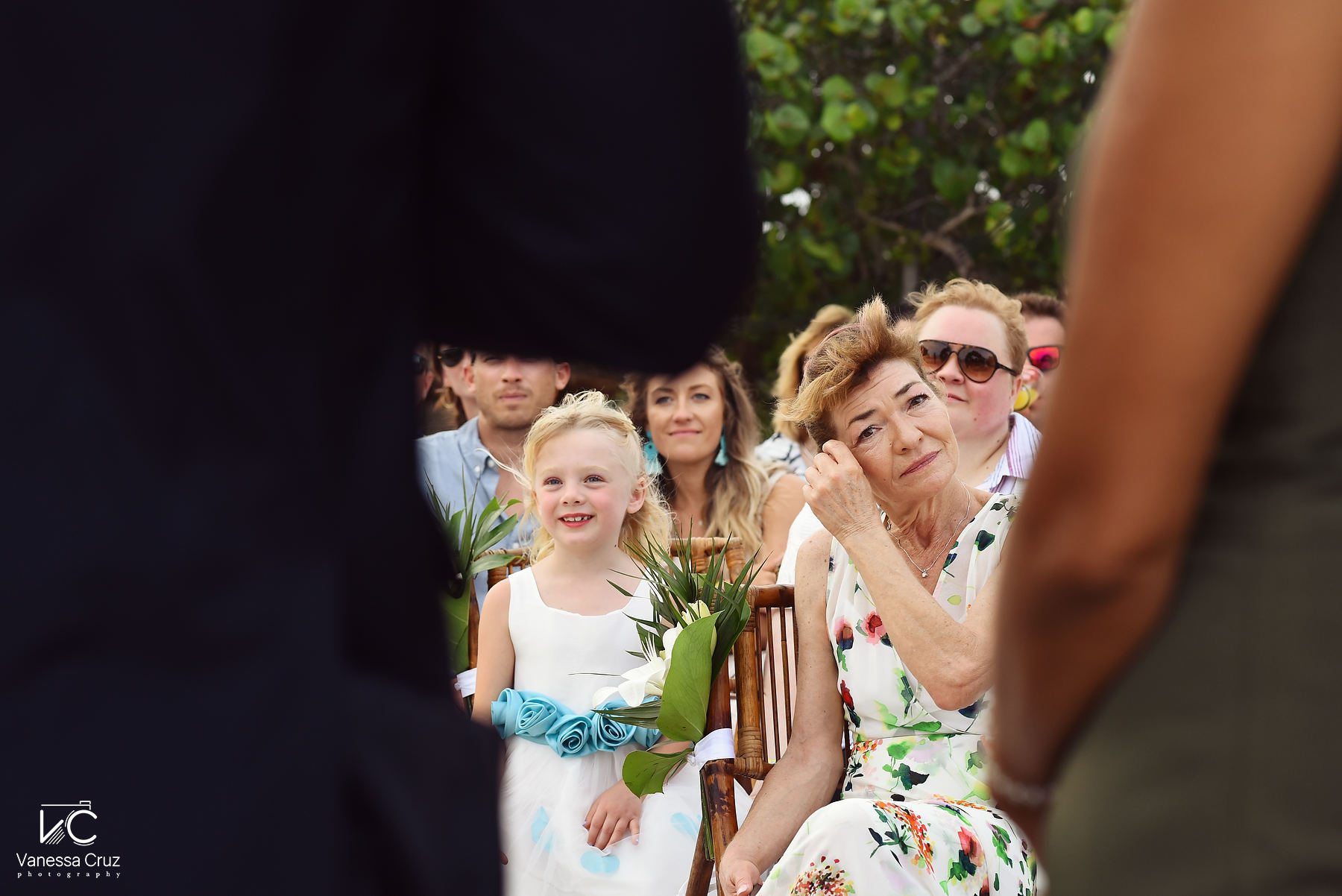 Mother bride crying Blue Venado Riviera Maya