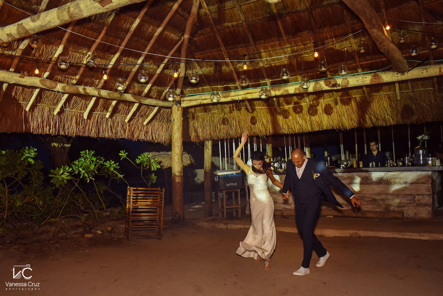 First time bride and groom Blue Venado Riviera Maya Mexico