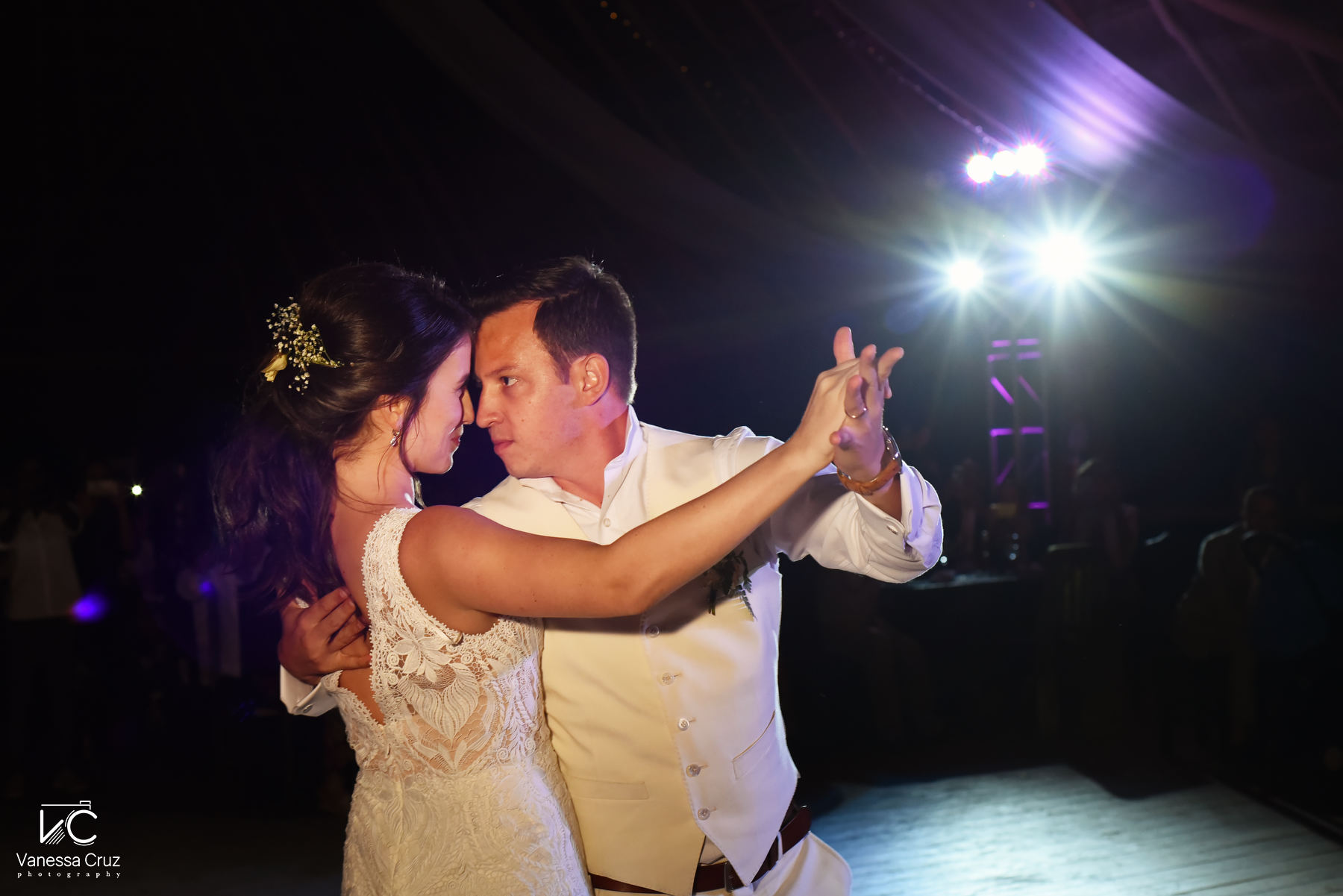 first dance tango style blue Venado Riviera Maya Mexico