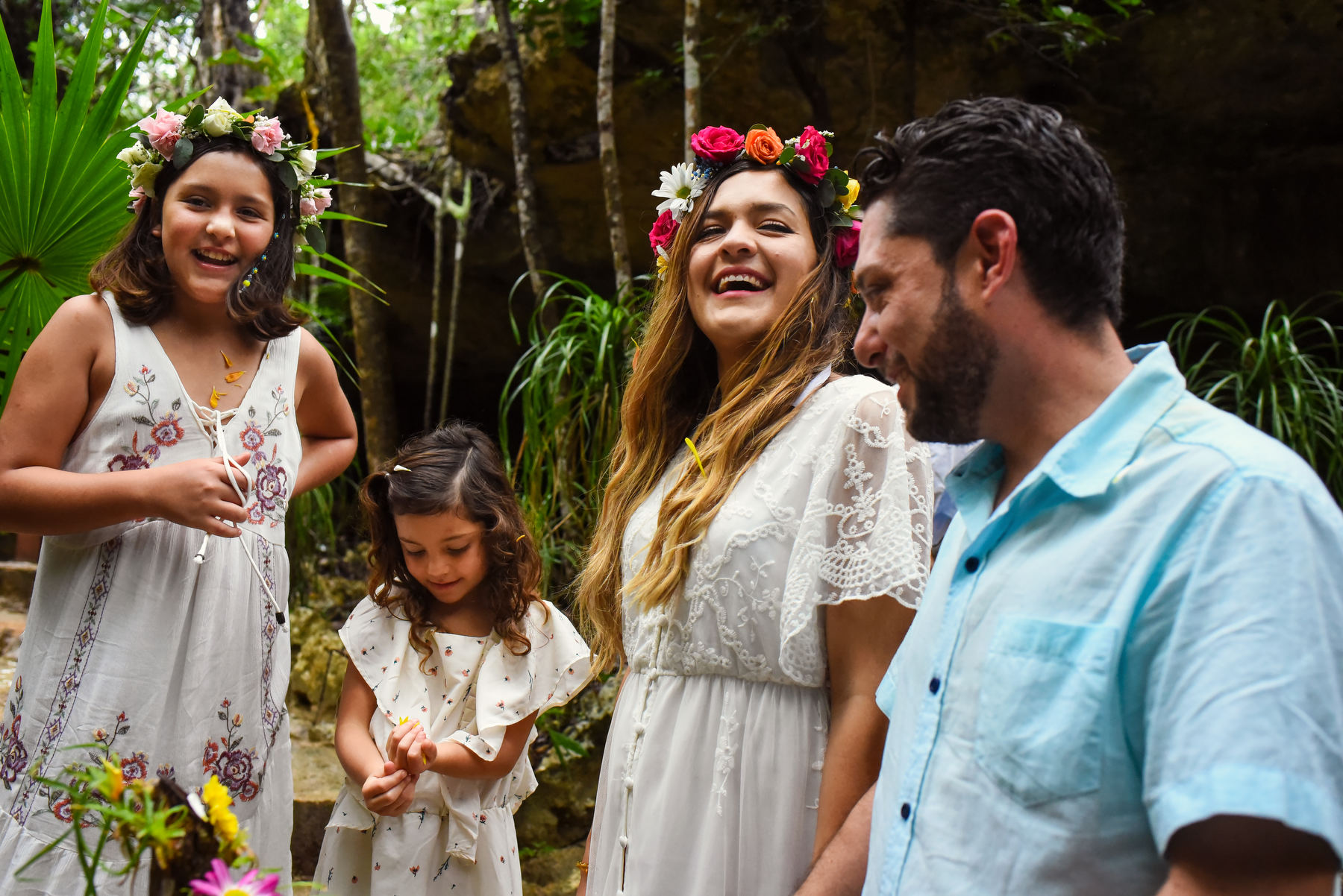 Cenote wedding photography Riviera Maya Mexico 