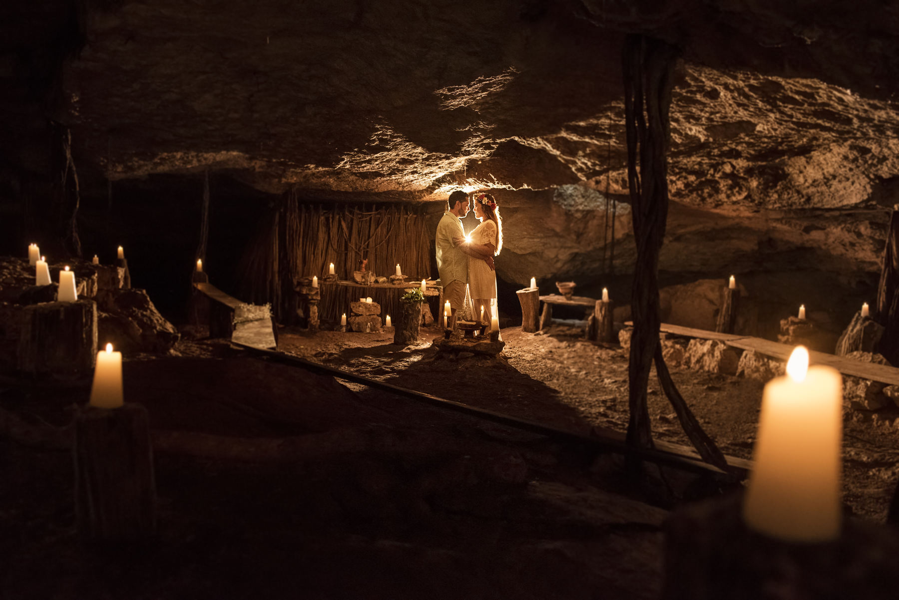 Cenote Destination Wedding Photography Riviera Maya Mexico 