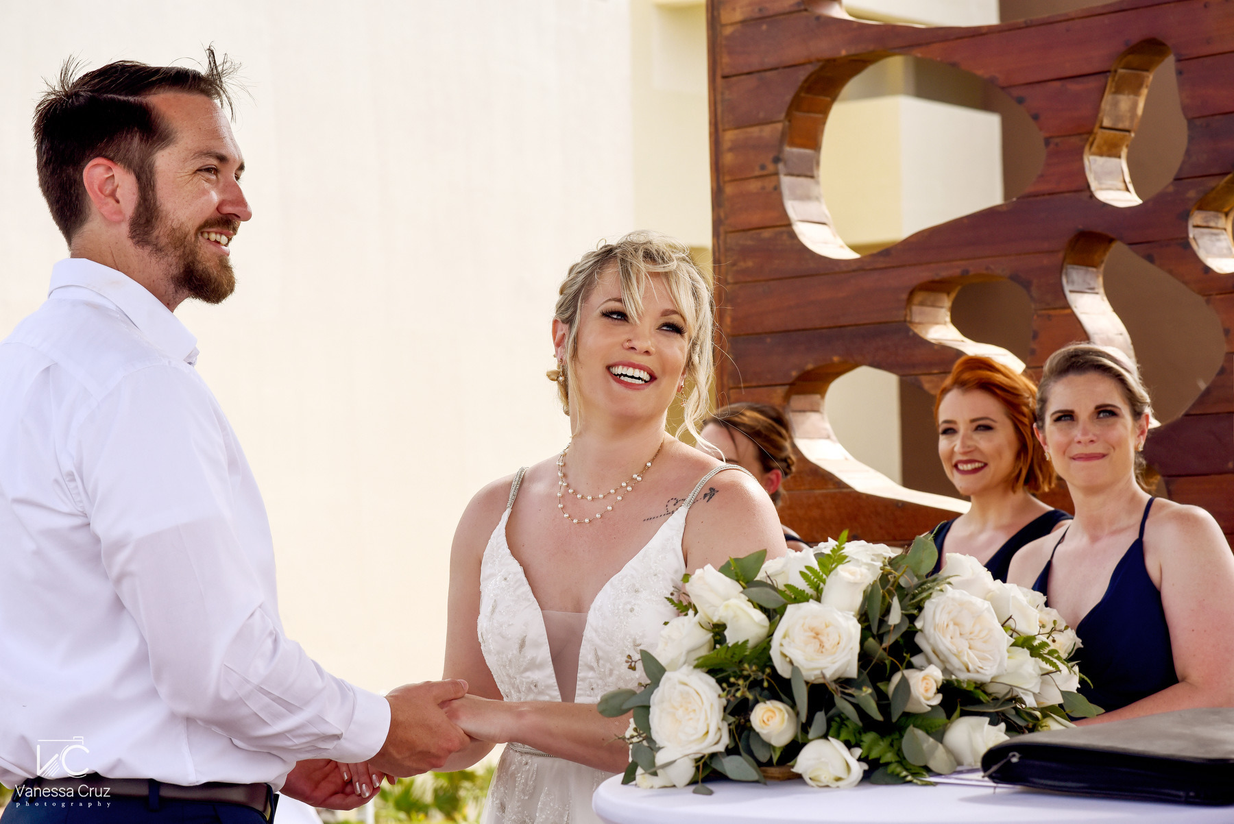 bride and groom gazebo wedding ceremony hyatt ziva