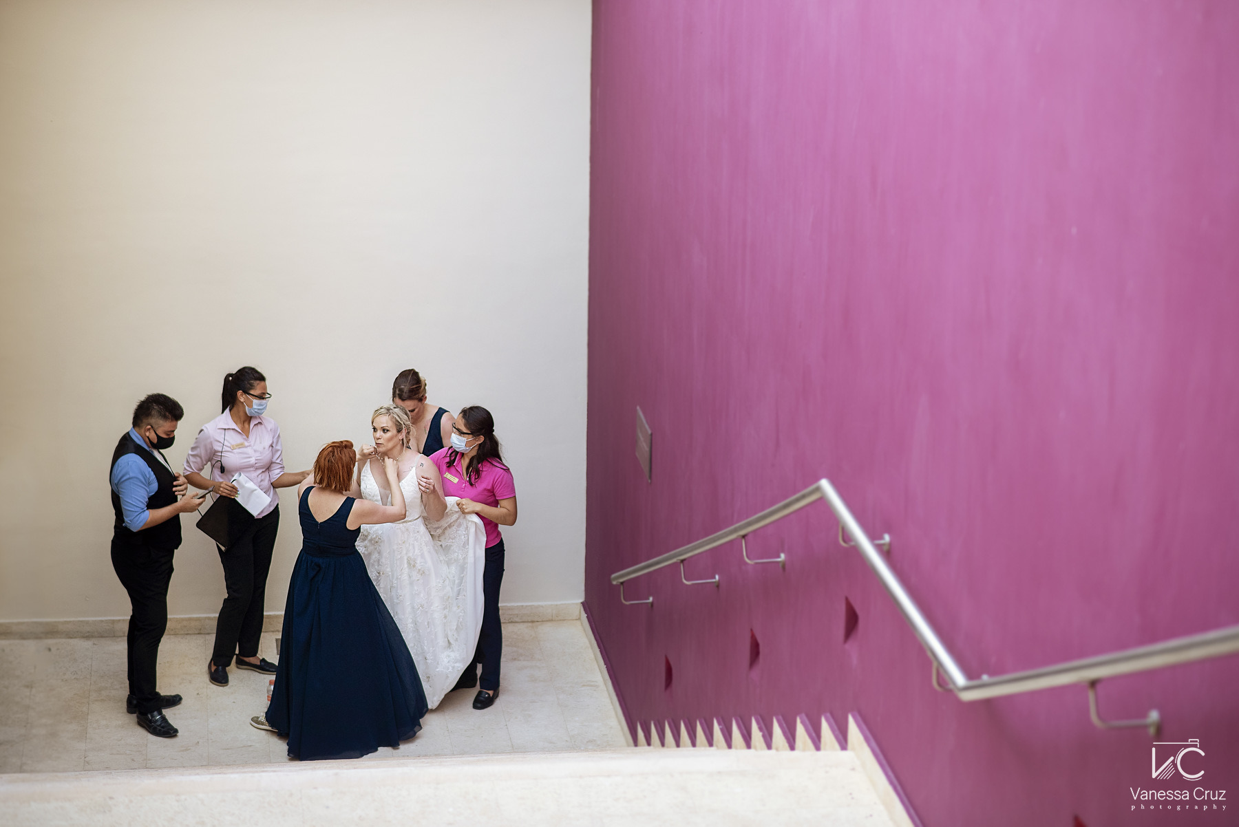 getting ready reception time wedding Hyatt Ziva Cancun Mexico