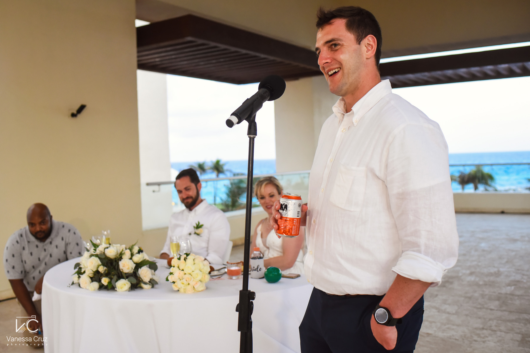 bestman toast destination wedding Hyatt Ziva Cancun Mexico