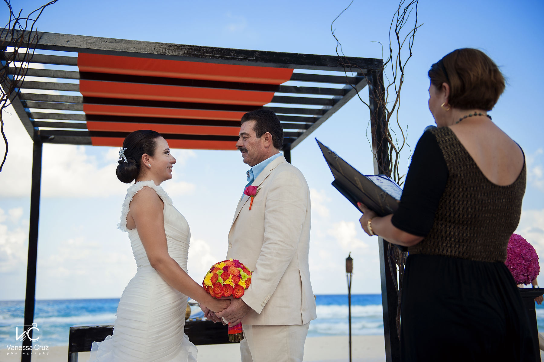 Destination Wedding Ceremony Hard Rock Hotel Cancun Mexico