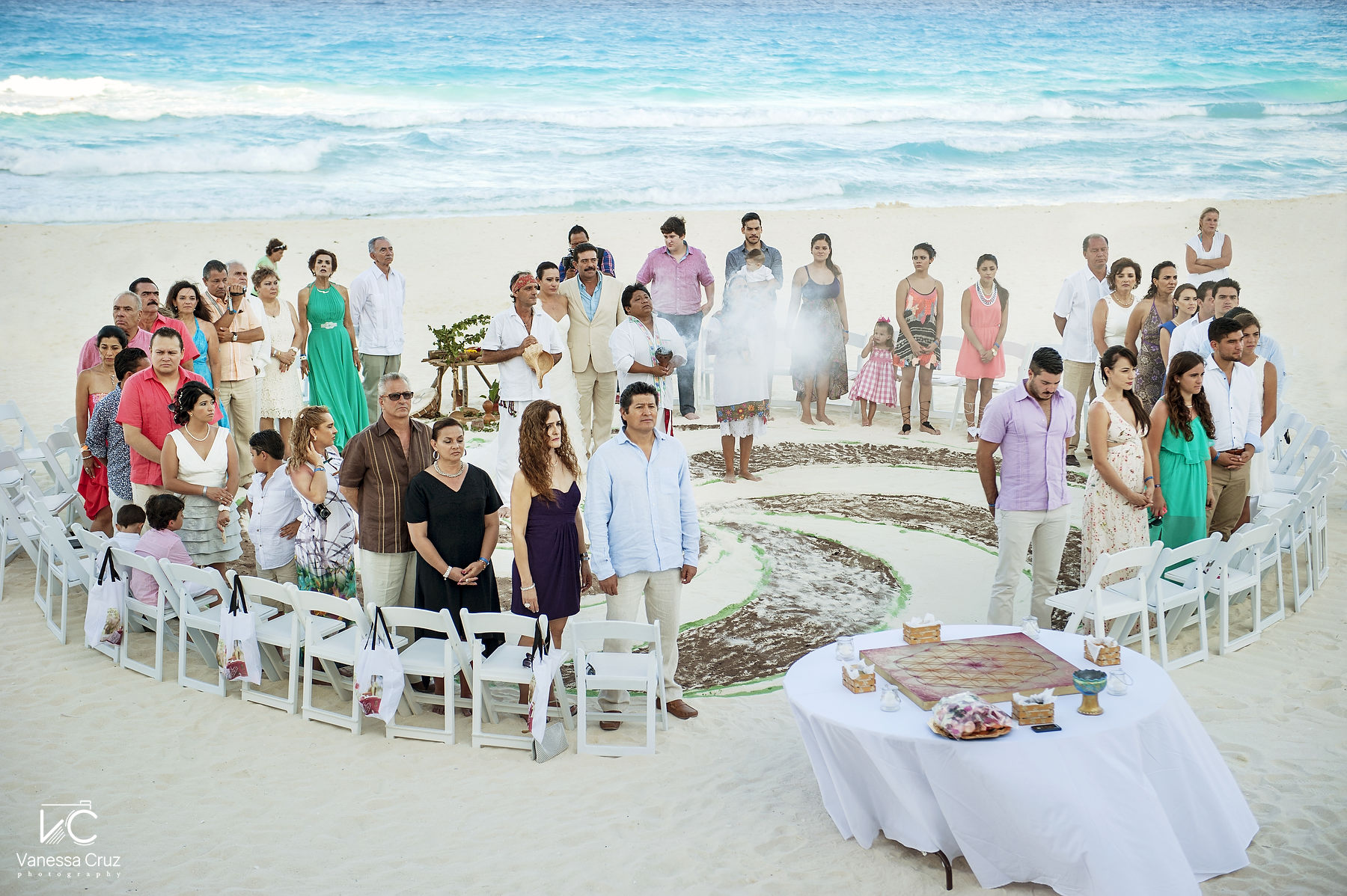 Destination Wedding Mayan Ceremony Hard Rock Hotel Cancun Mexico
