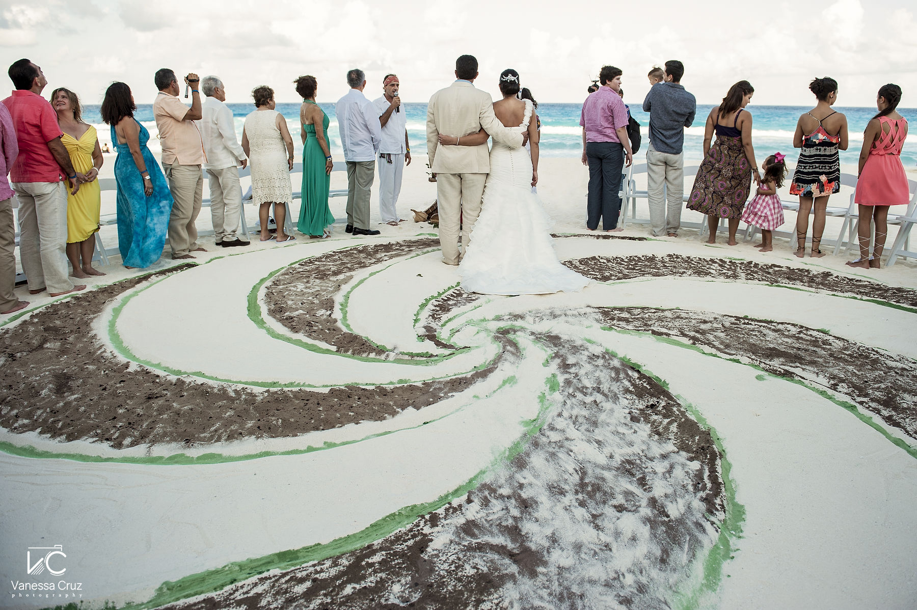 Beach Maya Wedding Ceremony Cancun Mexico 