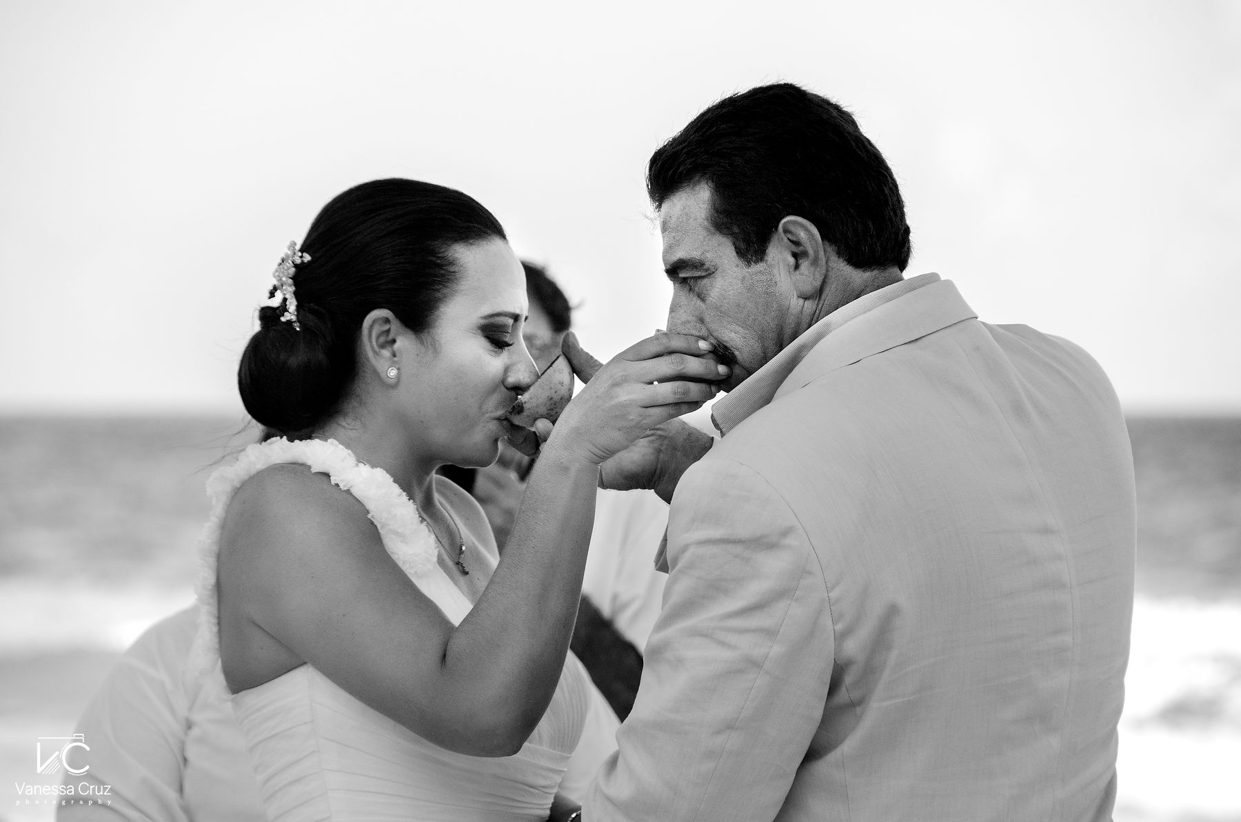 Black and White Wedding Ceremony Photography