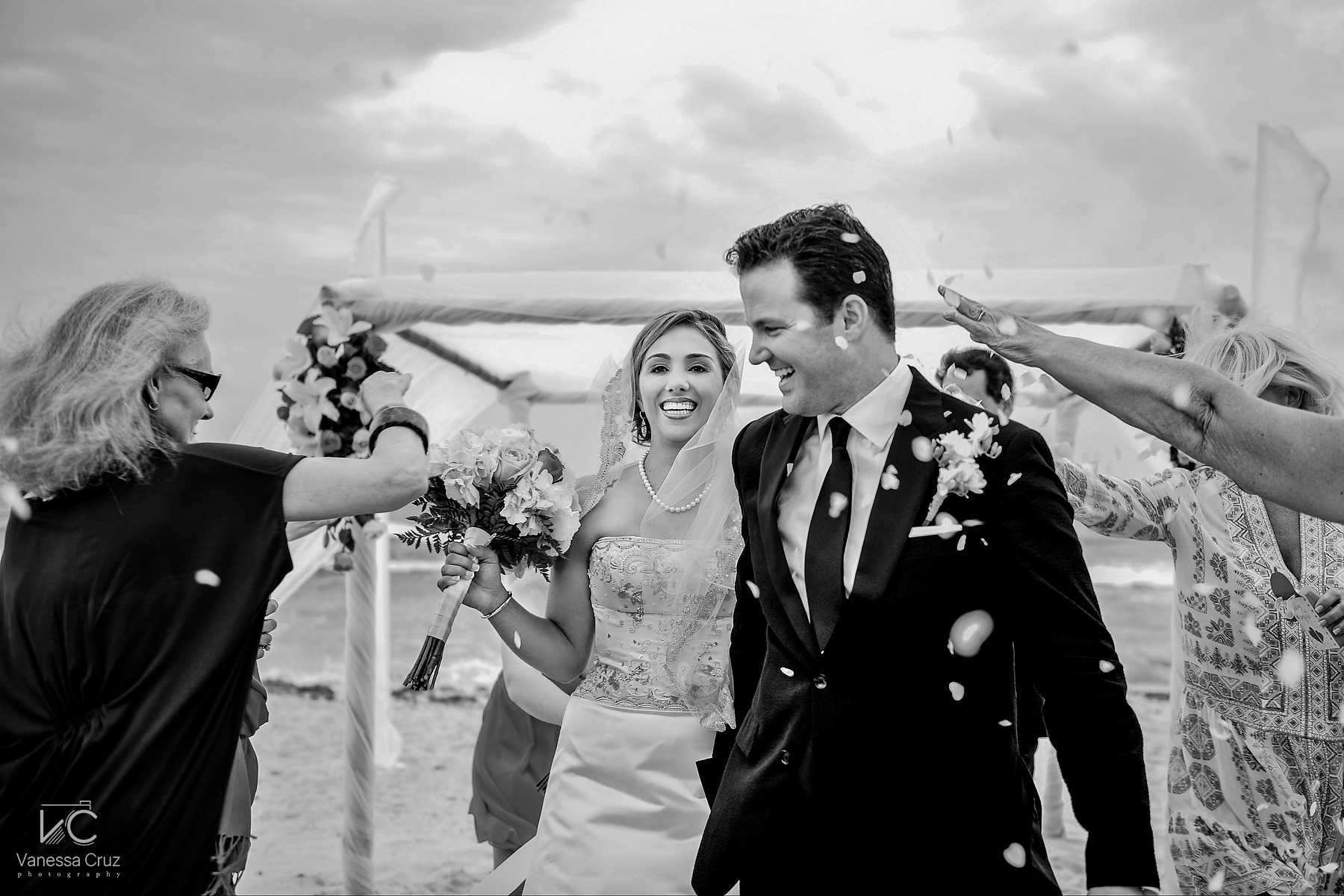 Beach Wedding Ceremony Playa del Carmen Riviera Maya Mexico