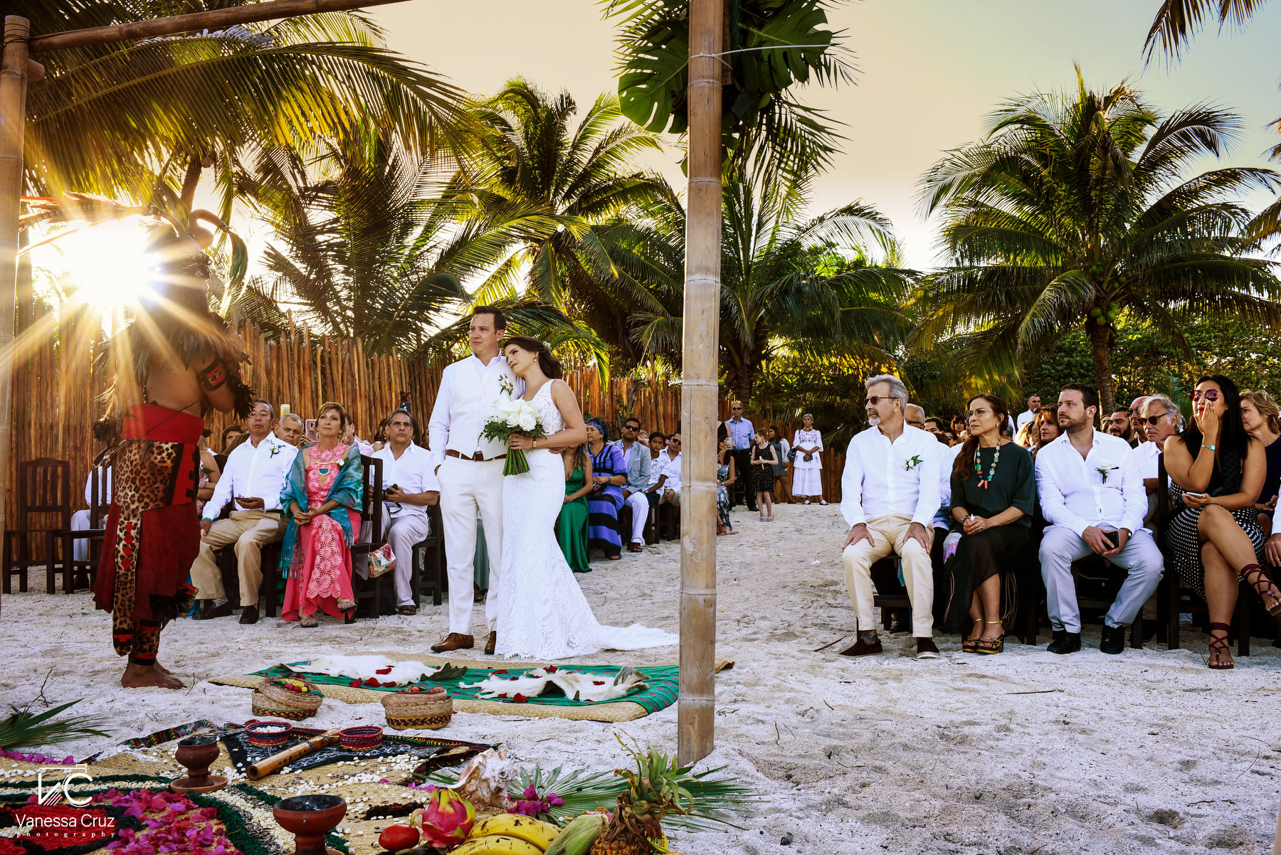 Destination Mayan wedding ceremony Blue Venado Riviera Maya Mexico