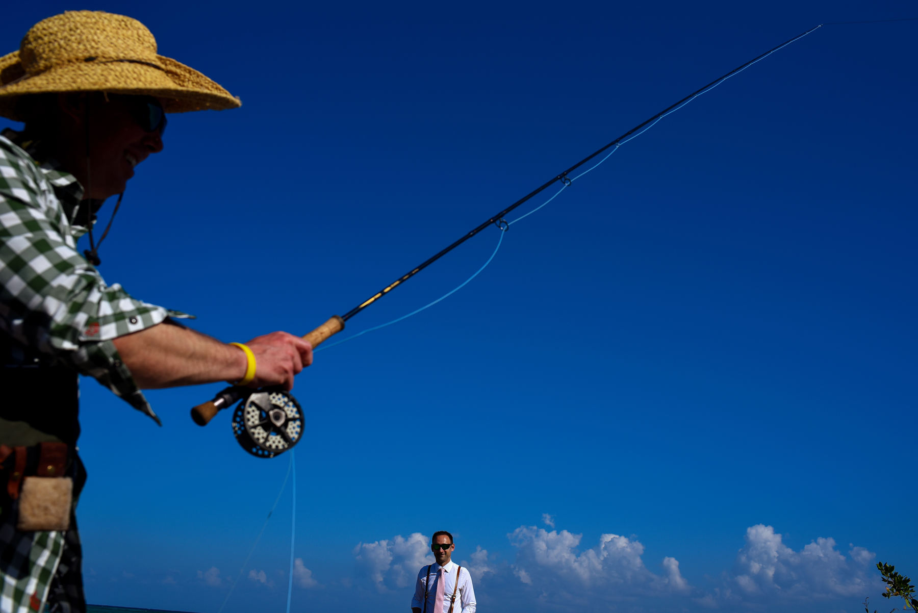 groom destination wedding creative portrait riviera maya mexico