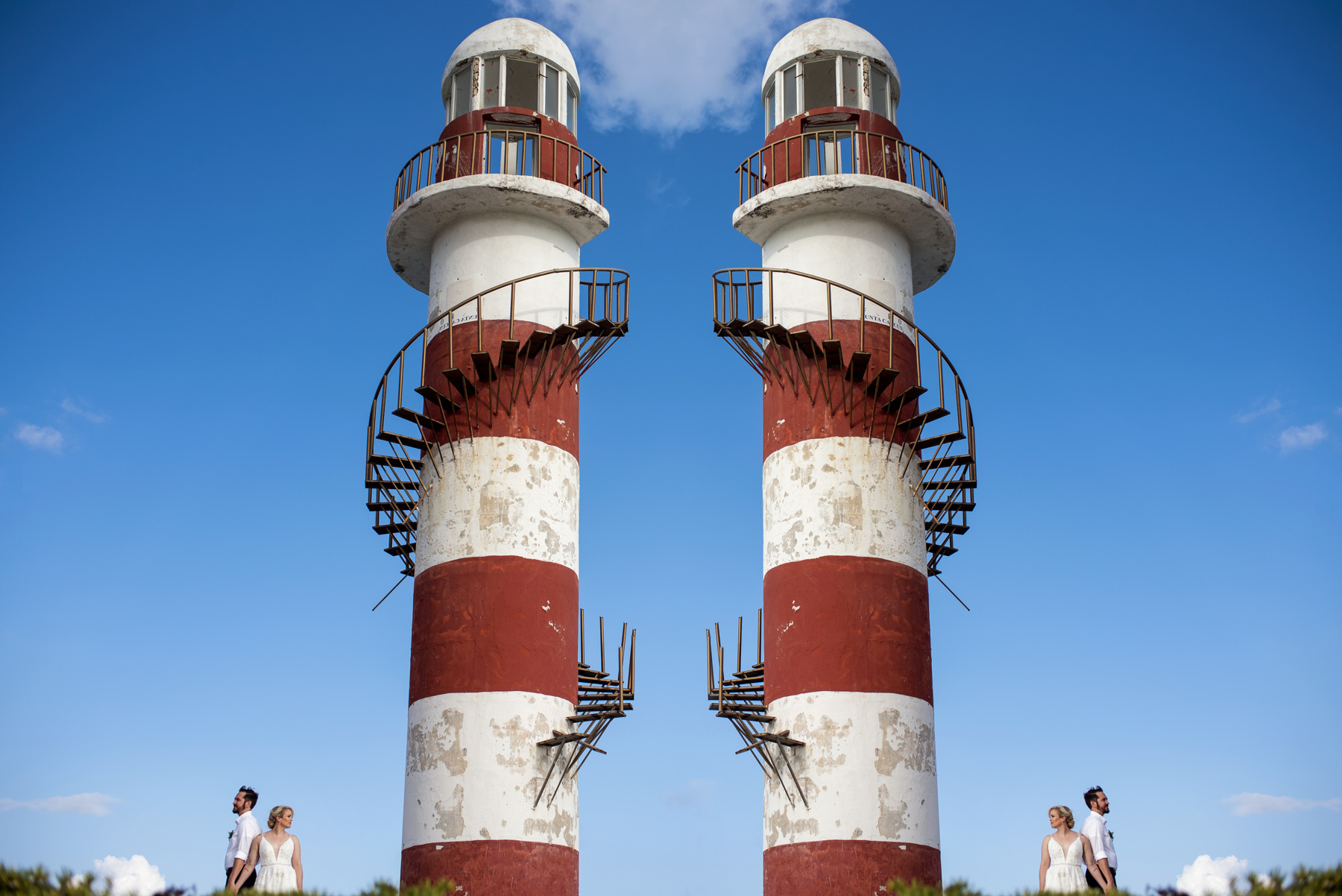 Lighthouse destination wedding Hyatt Ziva Cancun Wedding